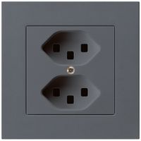 Presa INC kallysto.pro 2×T23 antracite con morsetti ad innesto