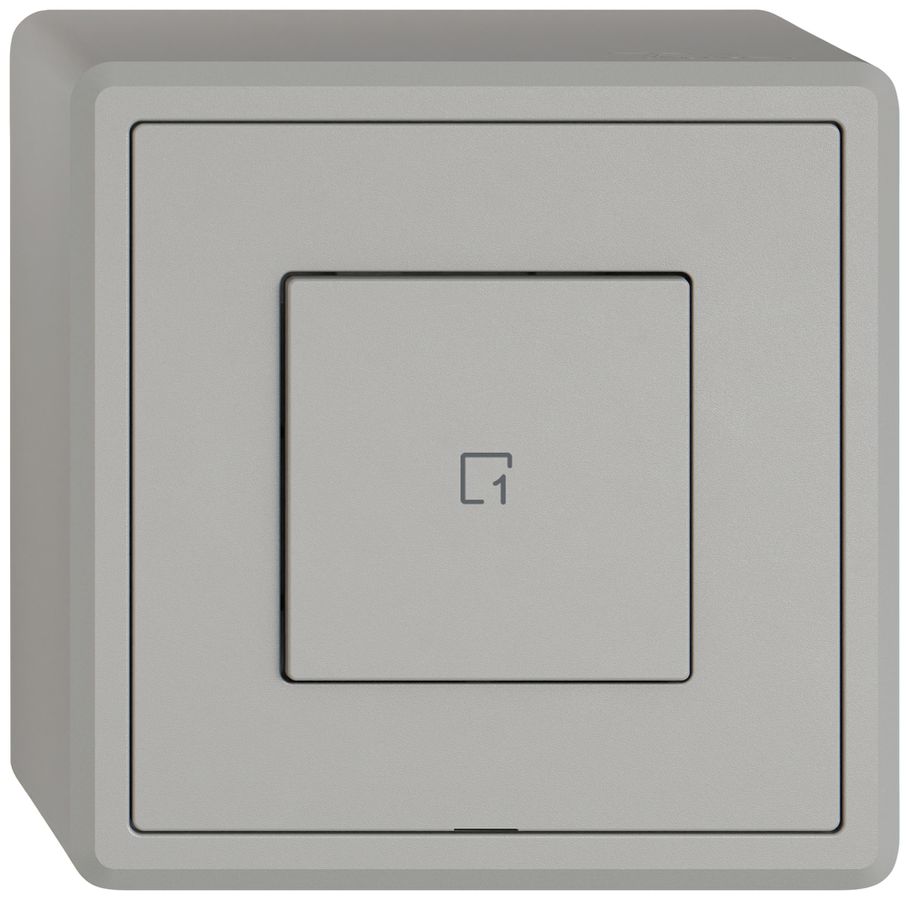 Poussoir scènes AP EDIZIO.liv Wiser SNAPFIX® 1 scène 1 touche grc