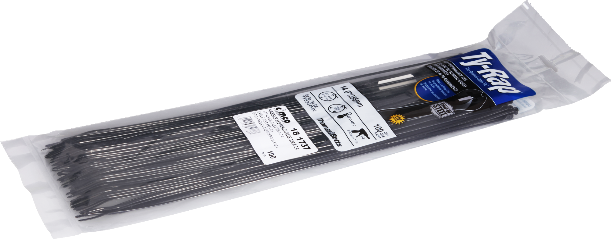 Kabelbinder TY-RAP TY5234MX 2.4×356mm schwarz