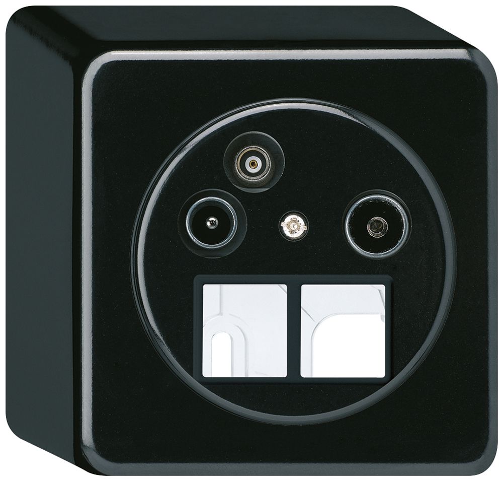 AP-Antennendose TV-R-Daten basico HMS 2GHz 10.5db schwarz