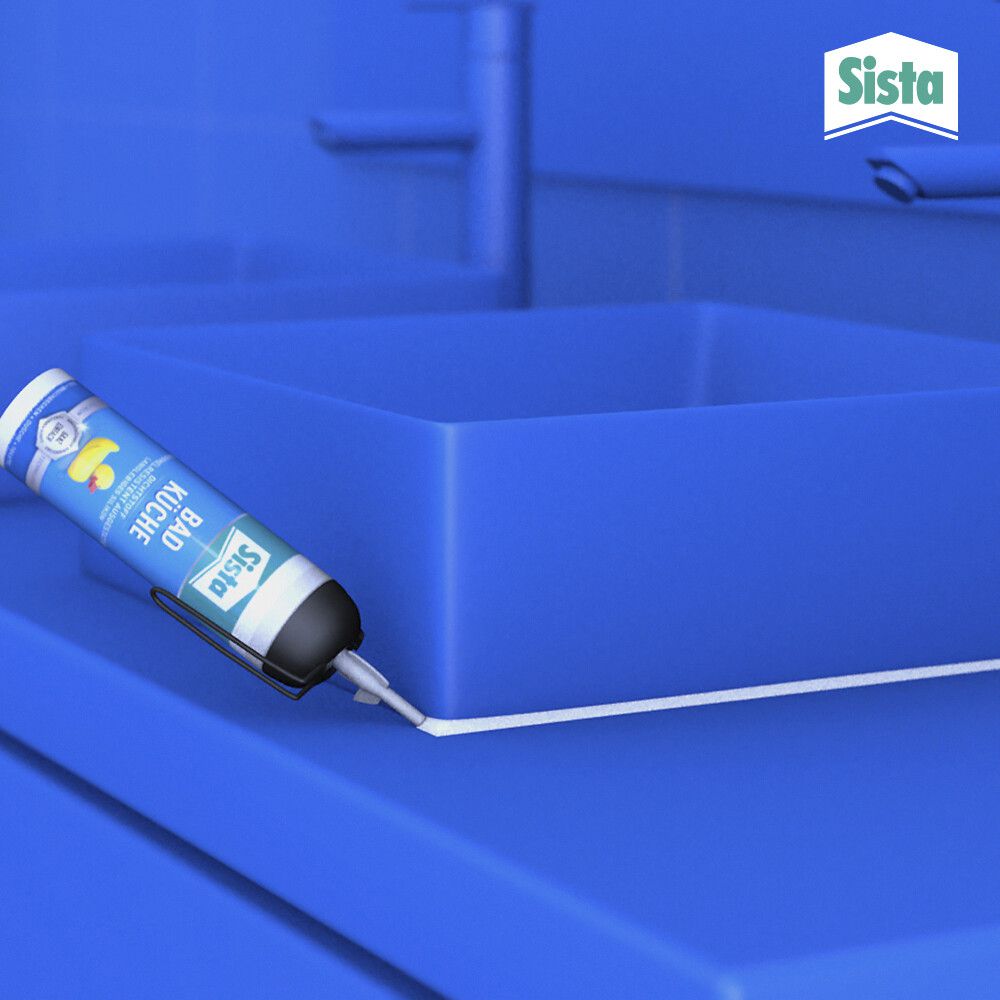 Mastic Henkel Sista base silicone cartouche incolore transparent 100ml