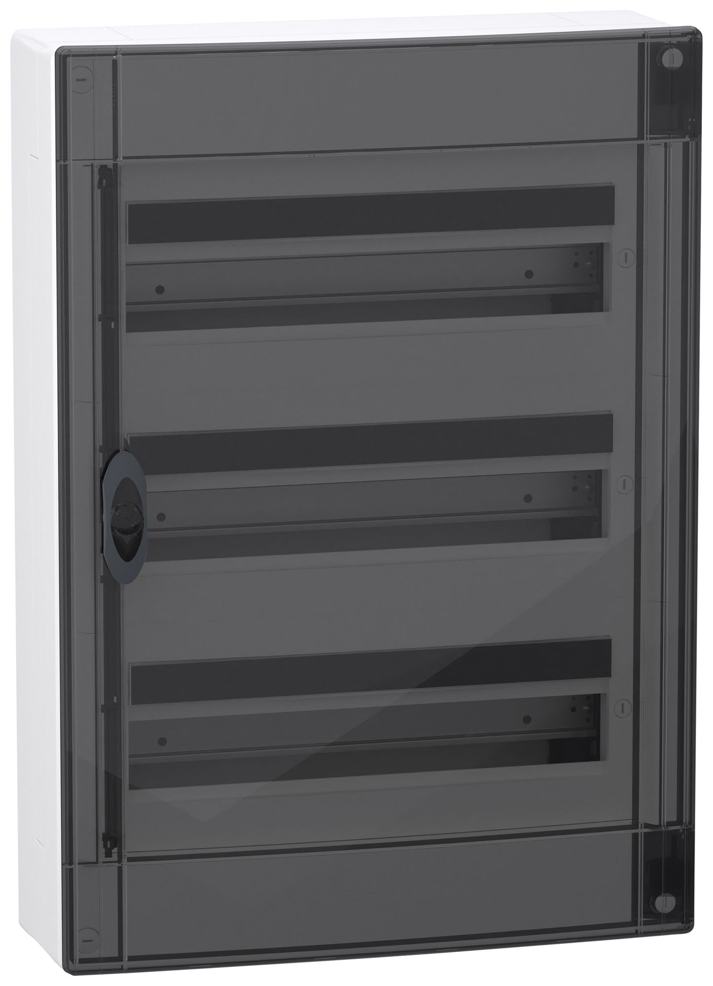 AP-Kleinverteiler SE PrismaSeT XS mit Tür transparent 3×18TE 426×600×145mm