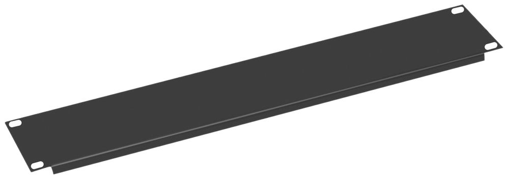 Plaque d'obturation 19" VALUE, 2UH, noir (RAL 9005)