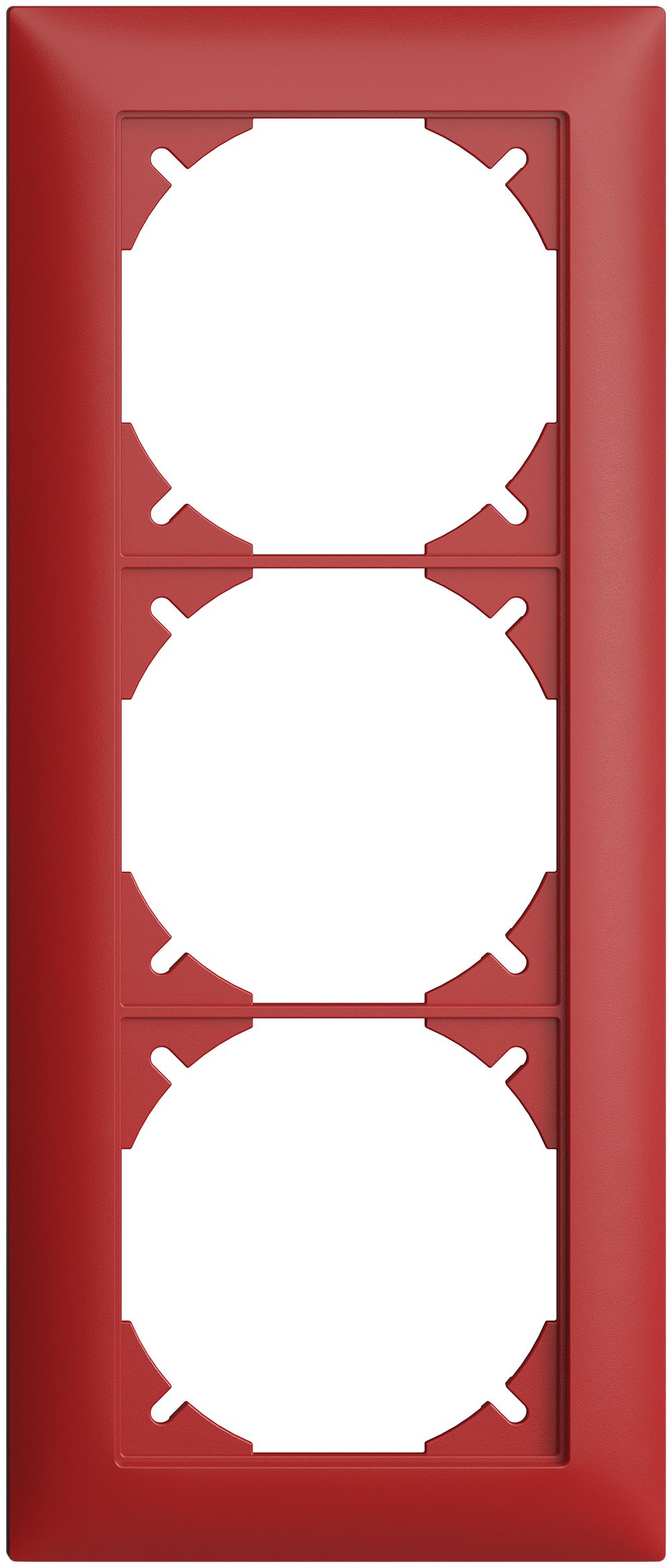 Abdeckrahmen EDIZIOdue 1×3 berry