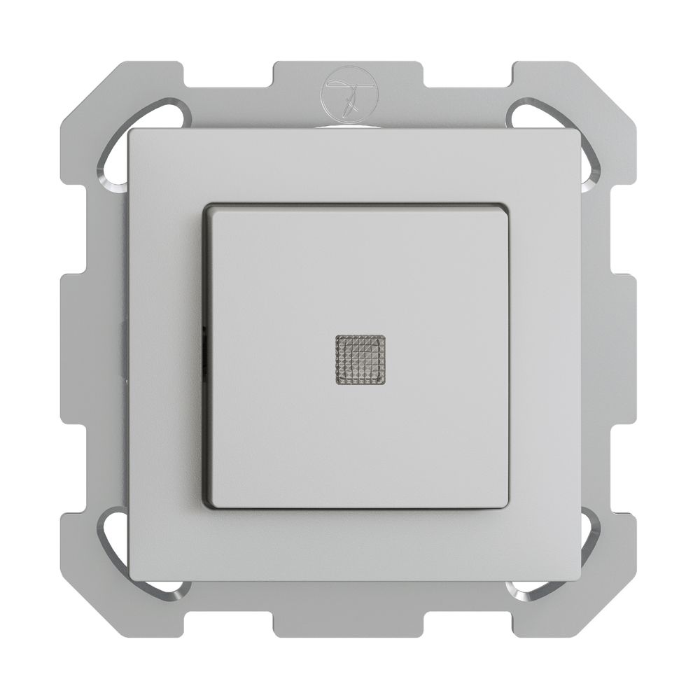 UP-Leuchtdruckschalter EDIZIOdue 3/1L hellgrau, mit Linse, LS, LED gelb