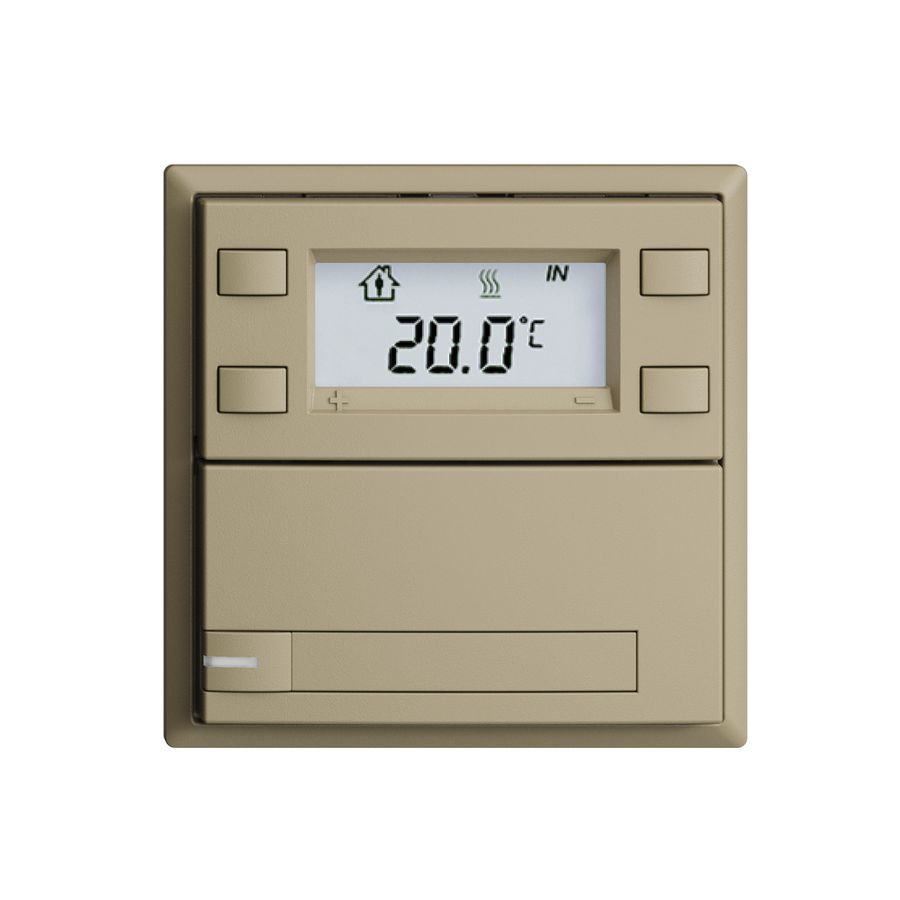 Poussoir RTH ENC KNX 1× EDIZIOdue F sand, avec pap.+LED RGB