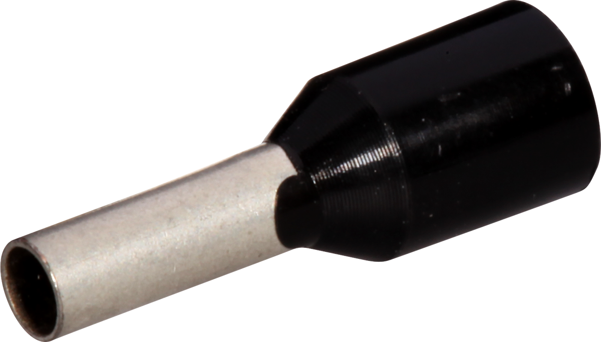 Aderendhülse Ferratec DIN isoliert 1.5mm²/6mm schwarz