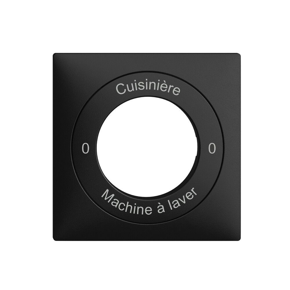 Frontset 0-Cuisinière-0-Machin à laver EDIZIOdue 60×60mm schwarz