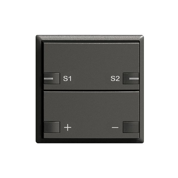 UP-Taster ZEP Universaldimmer Szene 1K/2T EDIZIOdue schwarz