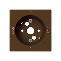 Frontplatte kallysto 0-Man-0-Aut. 60×60mm für Drehschalter S2 braun