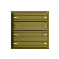 Pulsante KNX RGB EDUE, 250mW, c.LED RGB, c.carta, 8×pulsante, com.1×tasto, ov