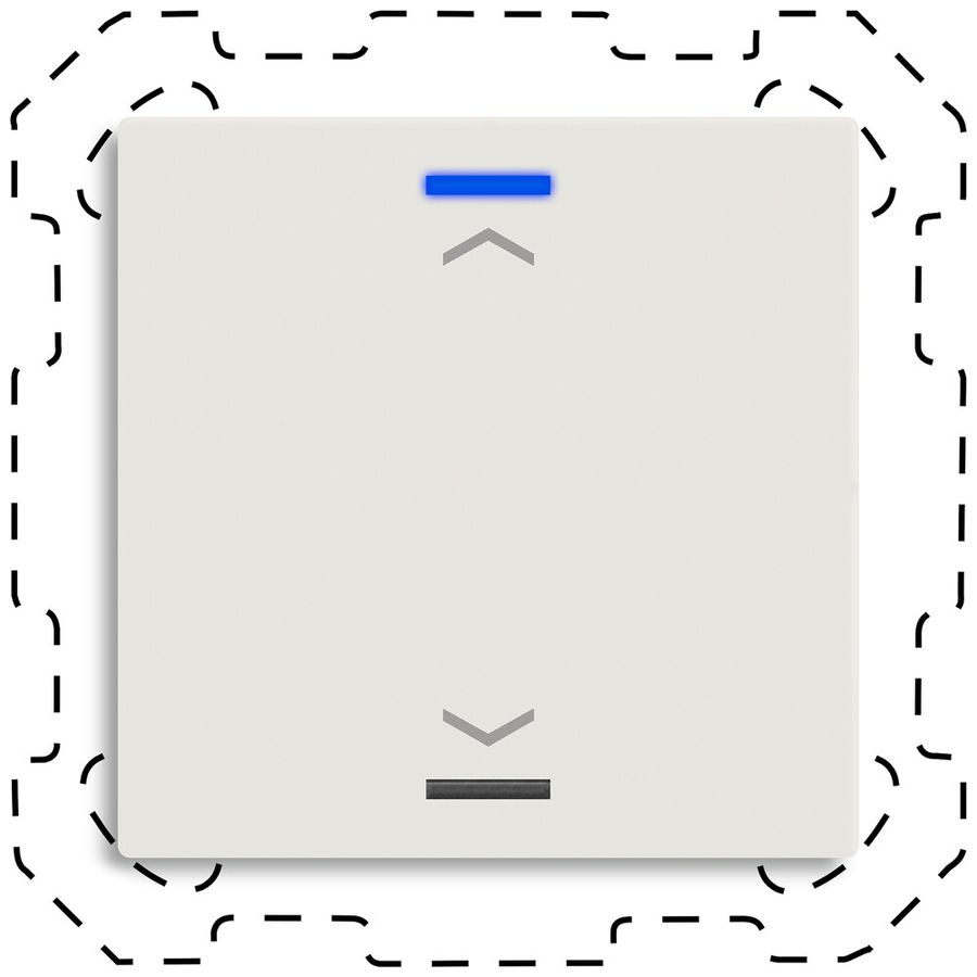 EB-Taster KNX RGBW MDT TAL-6001A11.02S 1T/2B weiss matt "Jalousie"