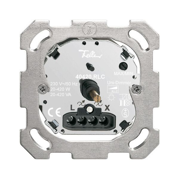 Einsatz Drehdimmer FH 20…420W Universal, beleuchtbar LED weiss