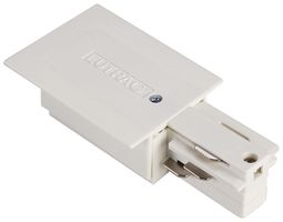 Endeinspeiser SLV für EB-Stromschiene EUTRAC 3-phasig, PE rechts, weiss