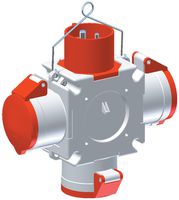 Kreuzverteiler Bals 3×CEE 5P 16A 400V 6h