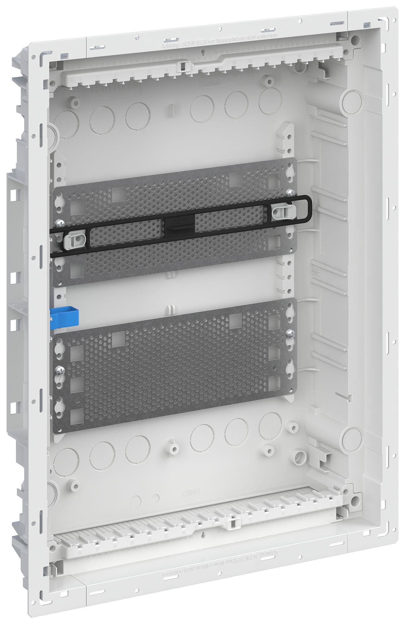 UP Multimedia-Verteiler ABB 2 reihig ohne Tür und Blendrahmen