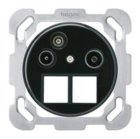 Presa d'antenna INC TV-R-Dati basico HMS B 2GHz 4dB nero