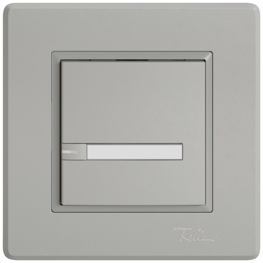 Poussoir KNX RGB ENC EDIZIO.liv SNAPFIX® capteur temp.RGB-LED étiqu.1×com.1T grc