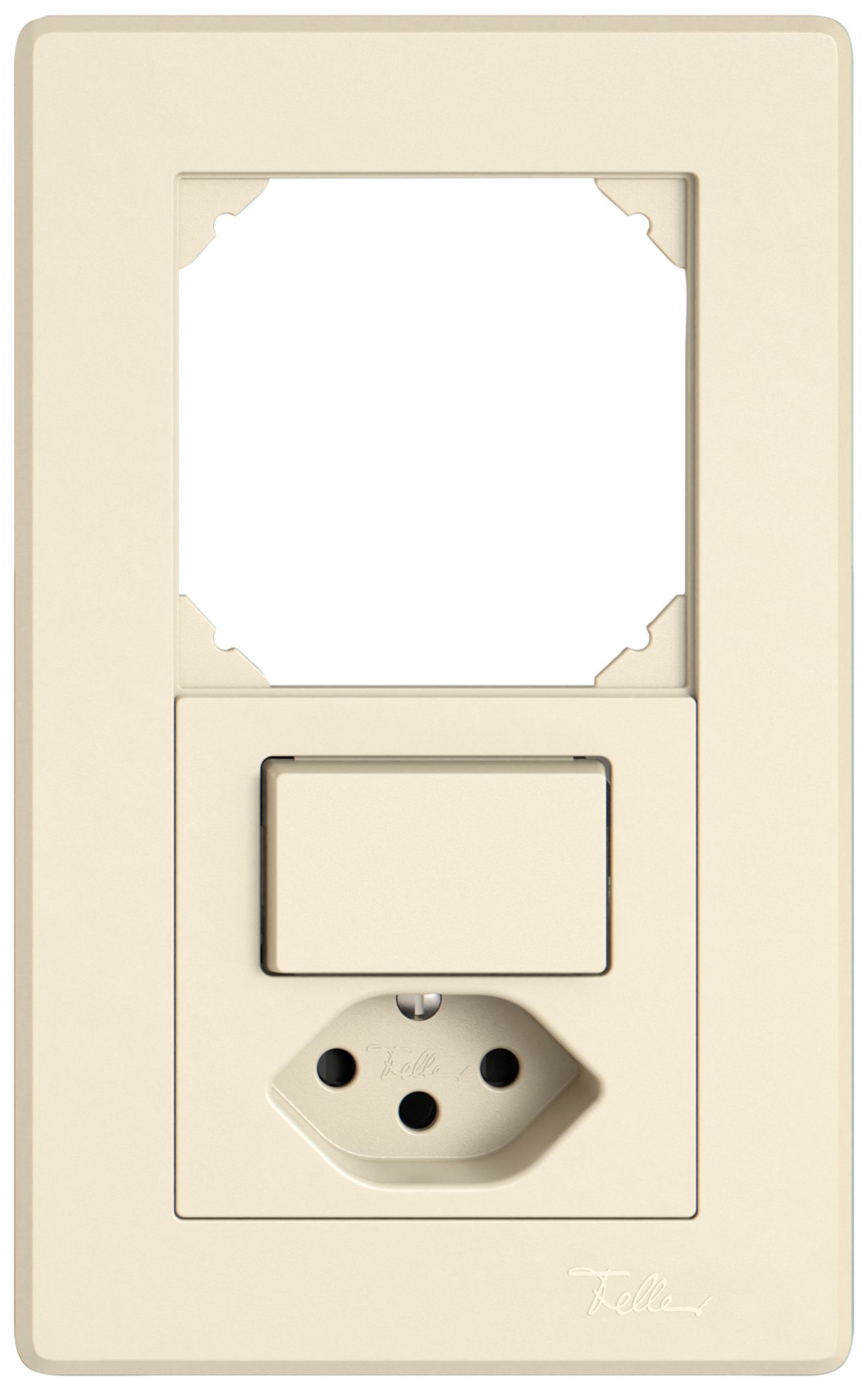 Combinaison ENC EDIZIO.liv SNAPFIX® 2×1 156×96mm vide+schéma 3/1L+T13 crema