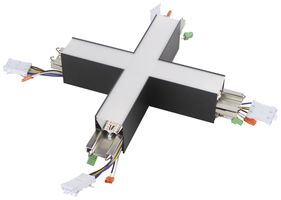 Parte luminosa a X Sylvania Otao Linear 9.8W 1400lm 830/840 392×392mm nero