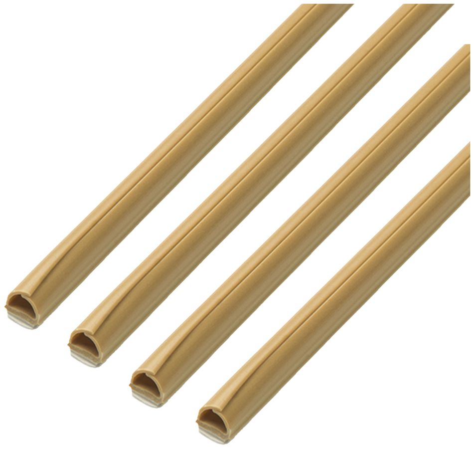 Minikanal MAX HAURI cablefix 5×5mm 4×1m selbstklebend beige