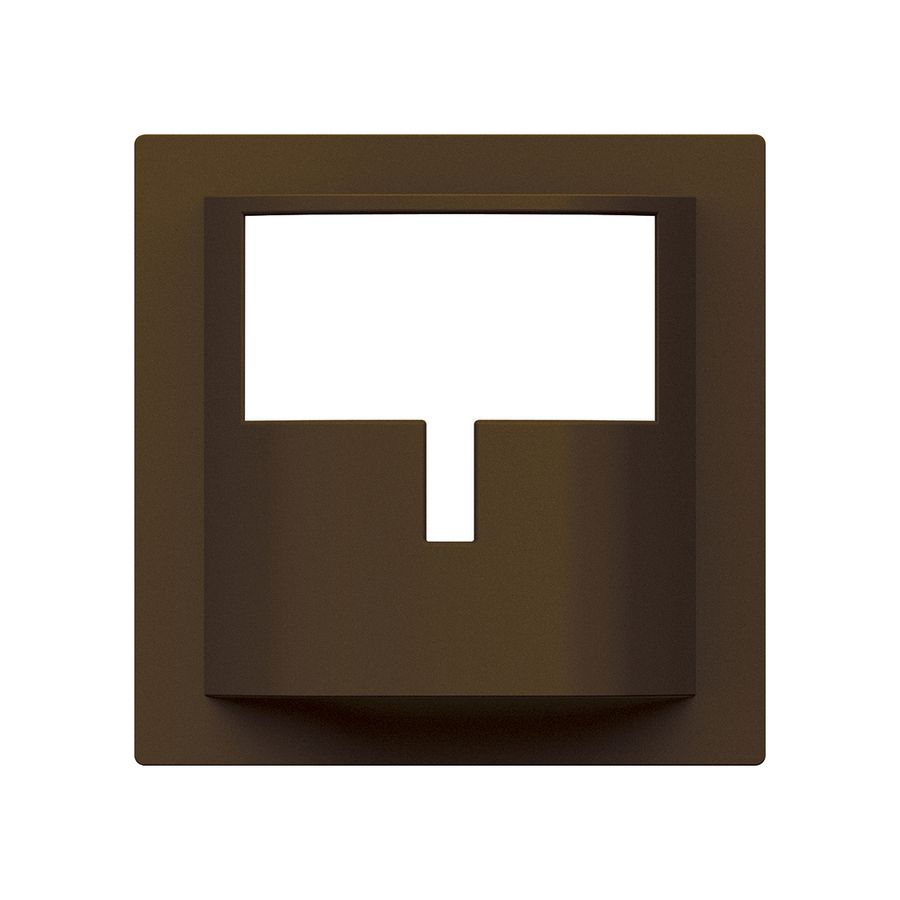Plaque frontale Hager kallysto H pour détecteur de mouvement brun