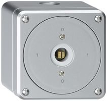 AP-Steckschlüsselschalter robusto ohne Klappdeckel 0/2P aluminium Vierkant