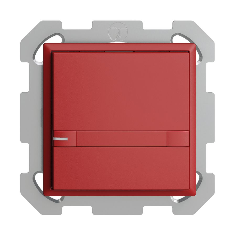 Poussoir ENC KNX 1× EDIZIOdue colore berry RGB avec LED avec insert papier