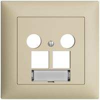 UP-Abdeckset Edue FMI, f.EASYNET-Multimediadose 5…2000MHz, f.2×RJ45 S-One, van