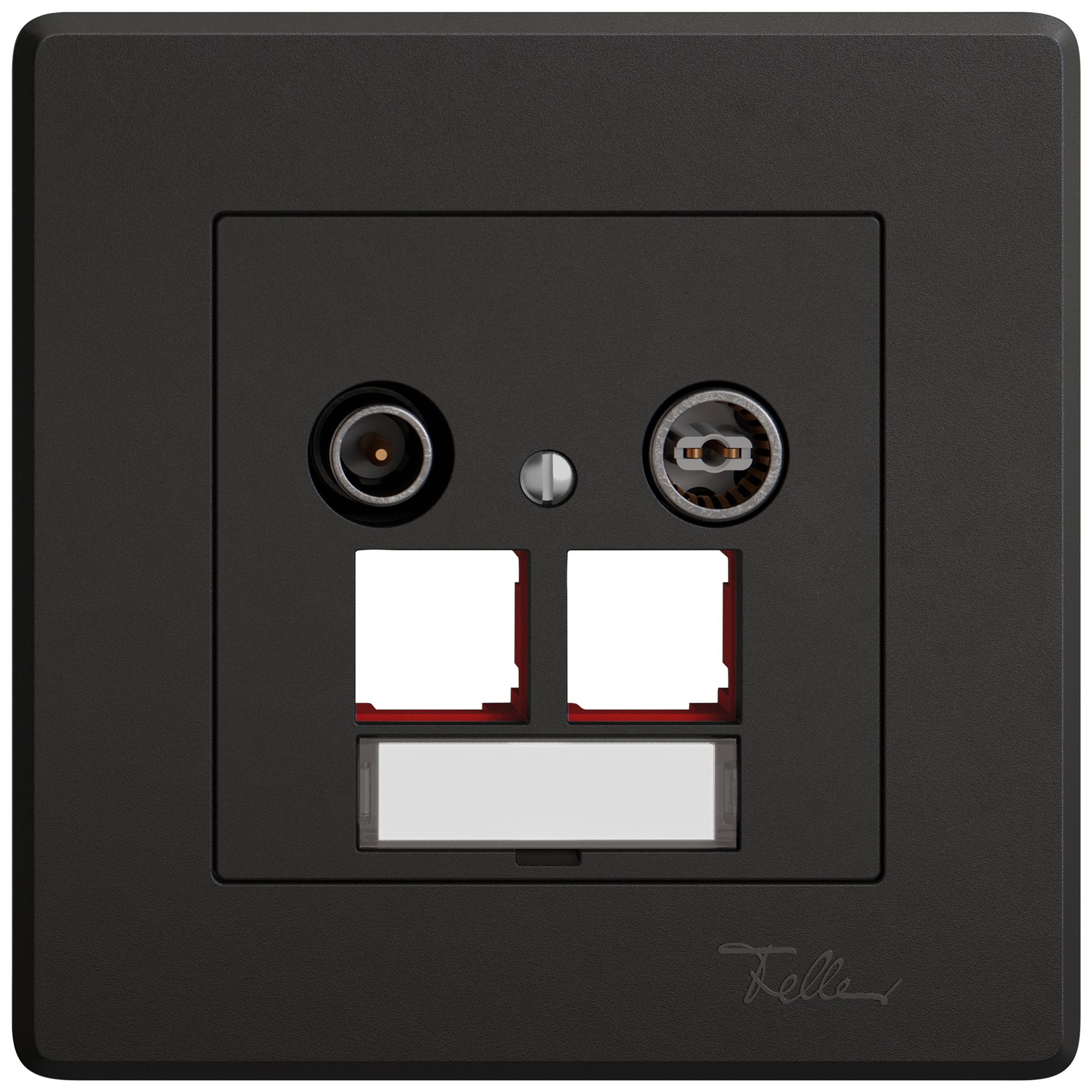 Prise multimédia ENC TV-R EDIZIO.liv SNAPFIX® EASYNET p.2×RJ45 S-One 11dB no