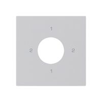 Kit frontale per interruttore a chiave S3 60×60mm kallysto 2-1-2-1 grigio chiaro