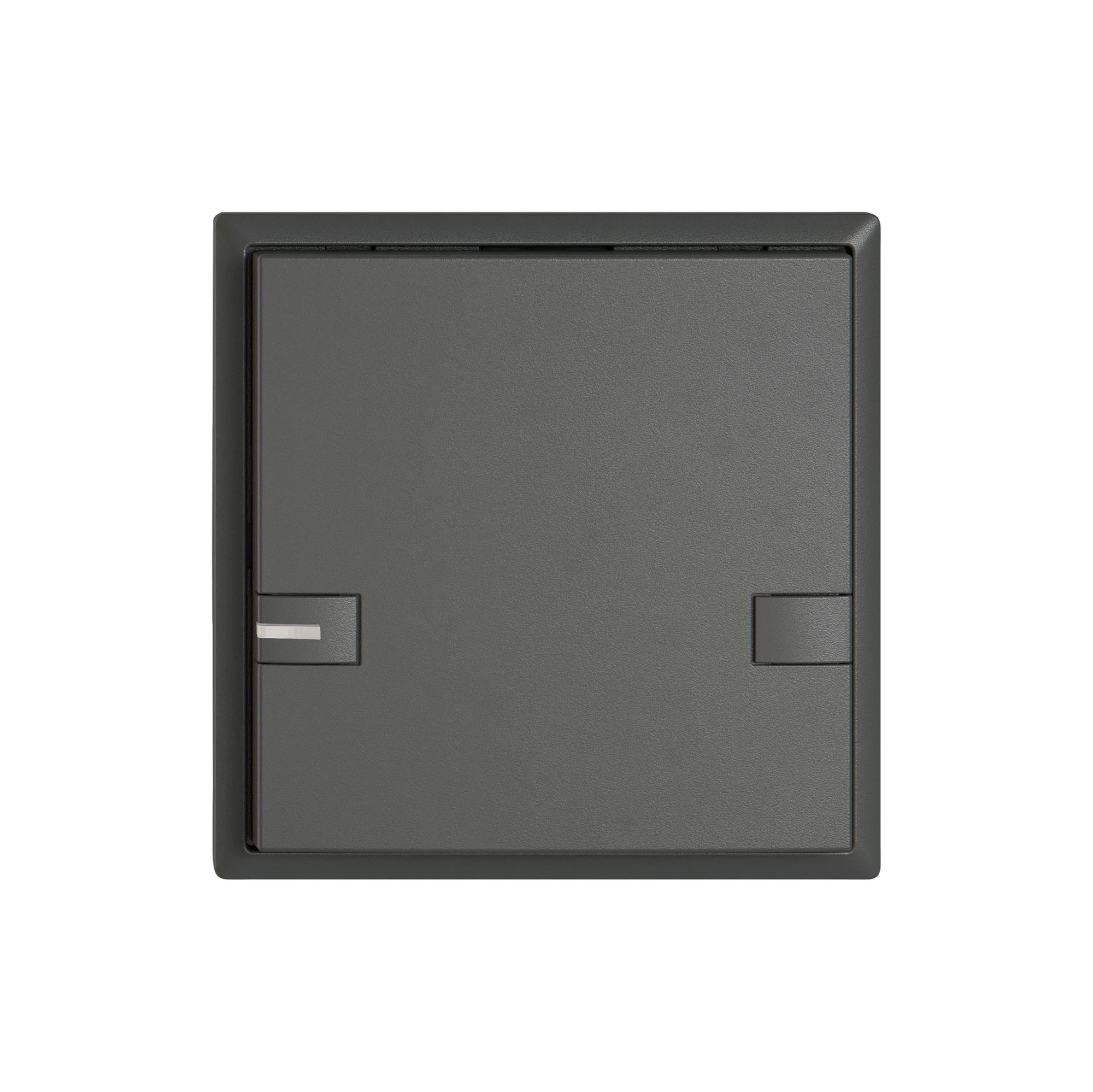 Poussoir universel EDIZIO.liv UNI SNAPFIX® 5…48V a.LED bleu 1× comm.2T grf