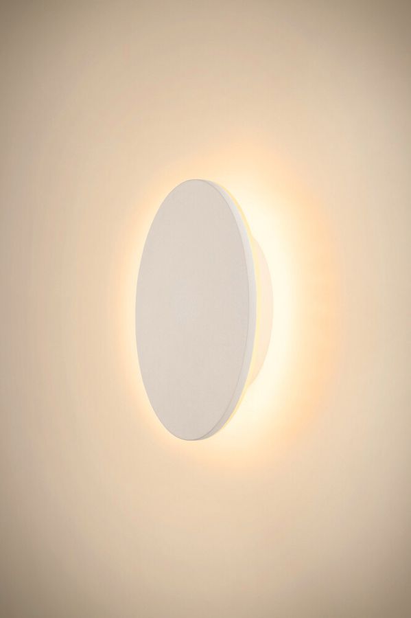 Applique LED SLV D-RING M 15W 1540lm 827/830 IP65 REG indiretto Ø250mm bianco