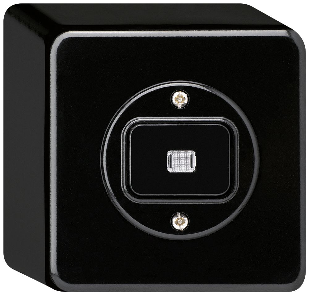 Pulsante luminoso AP basico AR/2L nero