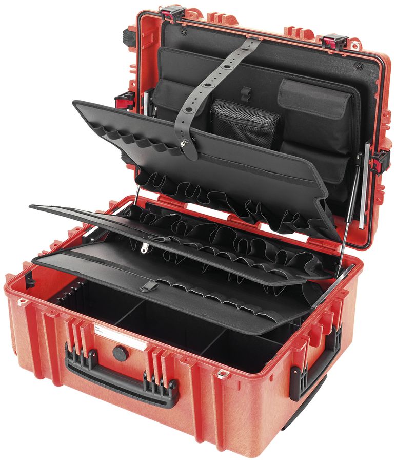 Werkzeugkoffer CIMCO Gigant-Pro, VDE/E-Mobility, leer, 630×490×300mm rot, 14.5kg