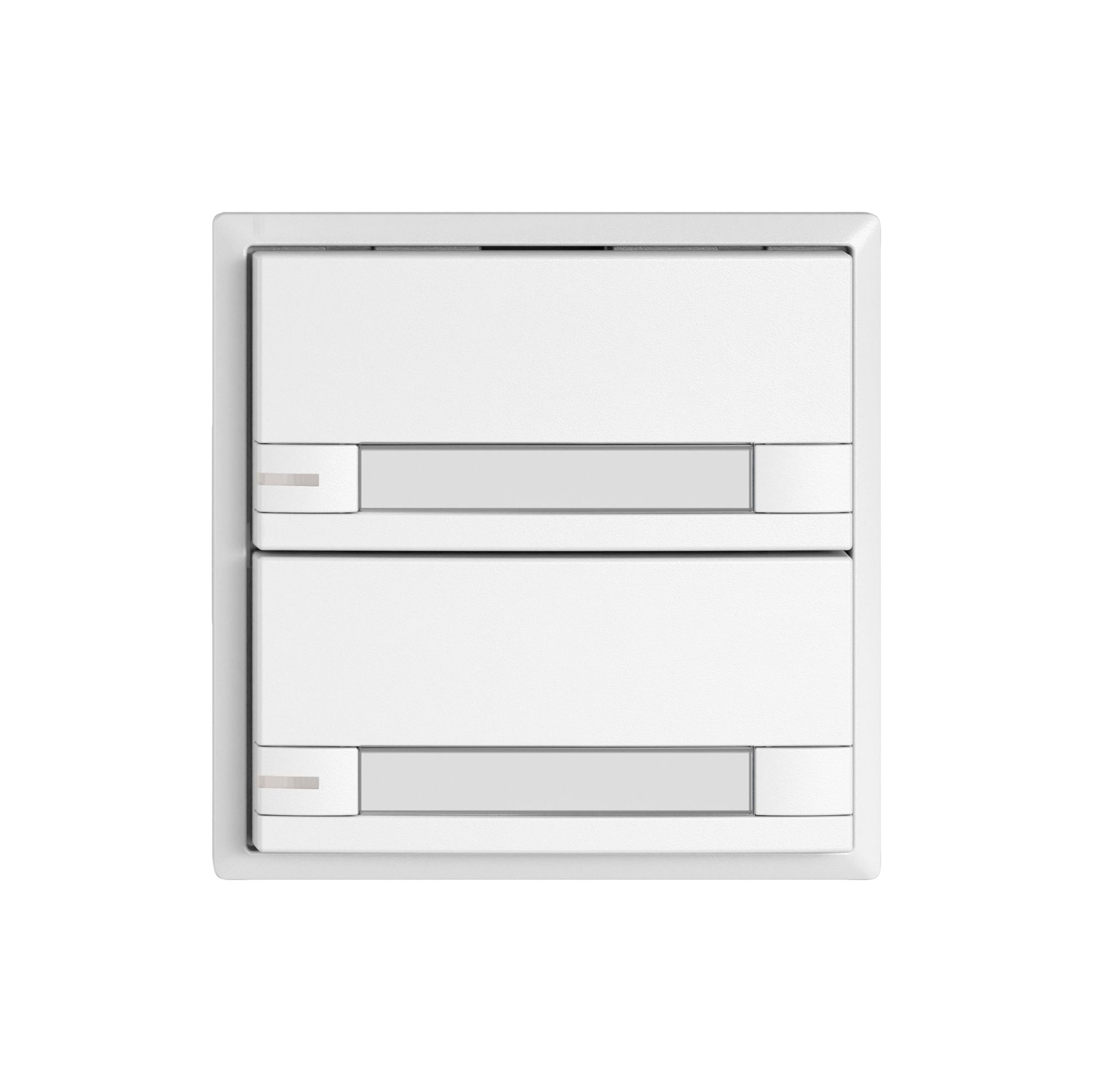 Poussoir KNX RGB EDIZIO.liv SNAPFIX® capteur temp.RGB-LED étiqu.2×com.2T bc