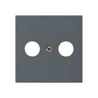 Frontplatte kallysto 60×60mm anthrazit für R/TV