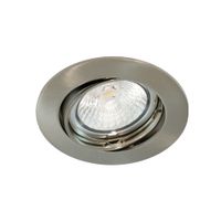 Einbauspot N-5049, nickel-gebürstet mit Spannfeder, für Ausschnitt 75mm