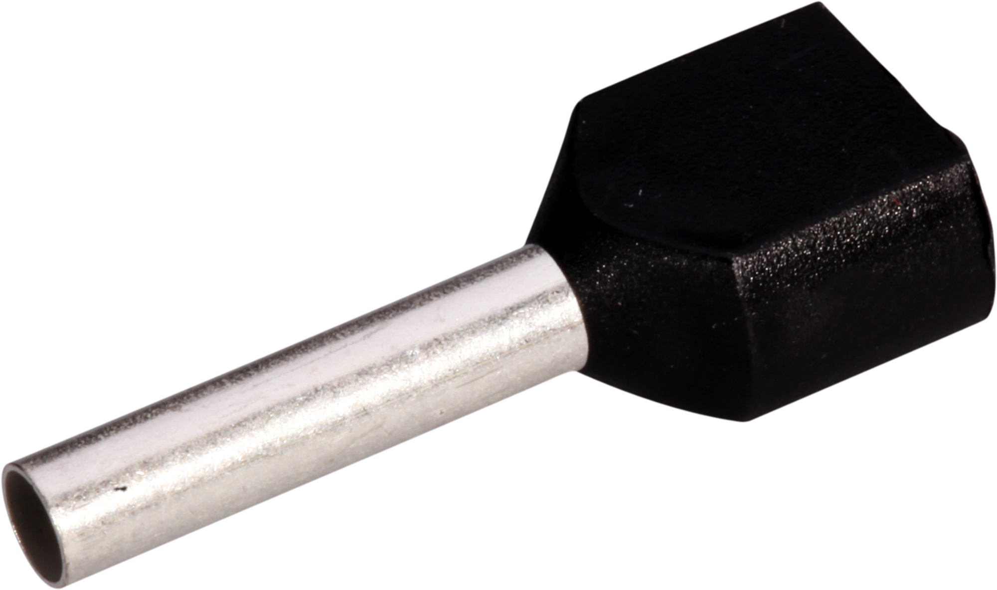 Zwillings-Aderendhülse isoliert 2×1.5mm²/12mm schwarz