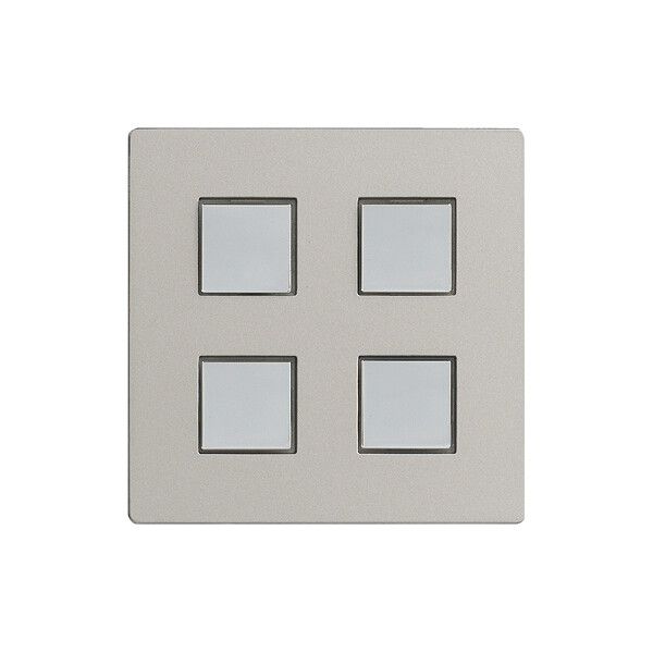 Kit de recouvr. EDIZIOdue elegance pour poussoir quadruple stone