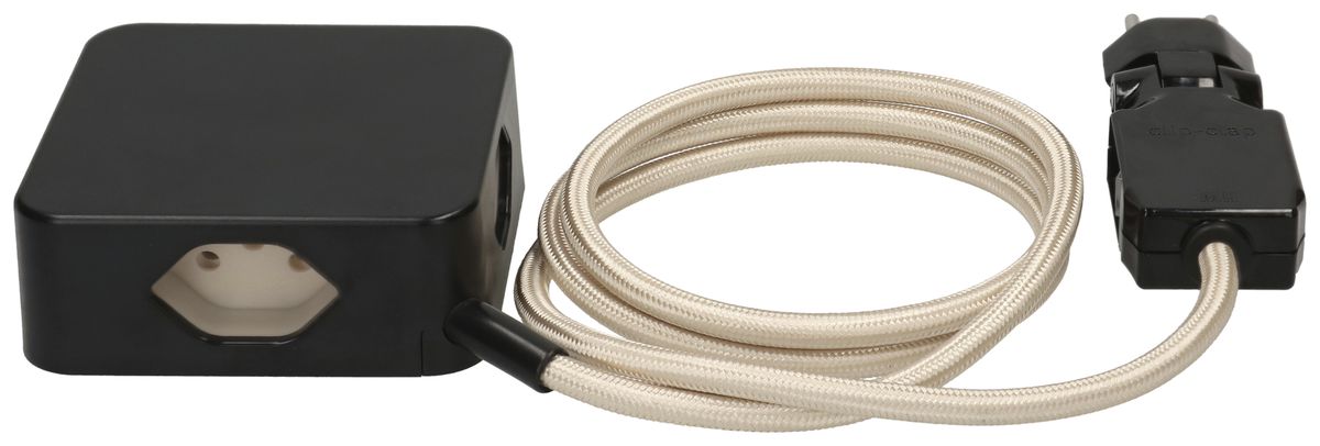 Fiche multiple MH Cube 4×T13 no câble 2m or "sable"