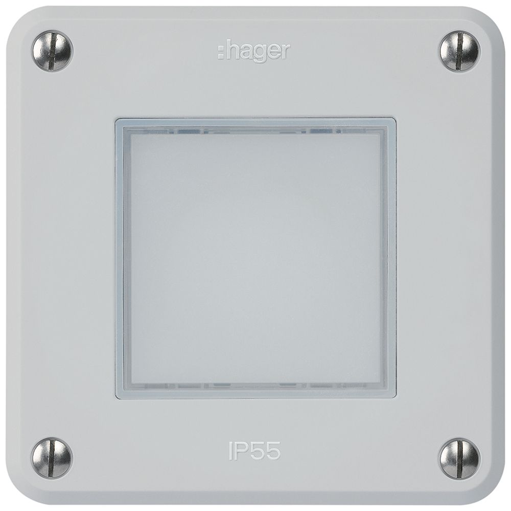 UP-LED-Leuchte robusto C IP55 grau LED blau