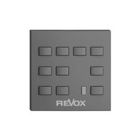 Kit de montage EDIZIOdue F pour Voxnet p. gravure, 10 boutons & IR, gris foncé