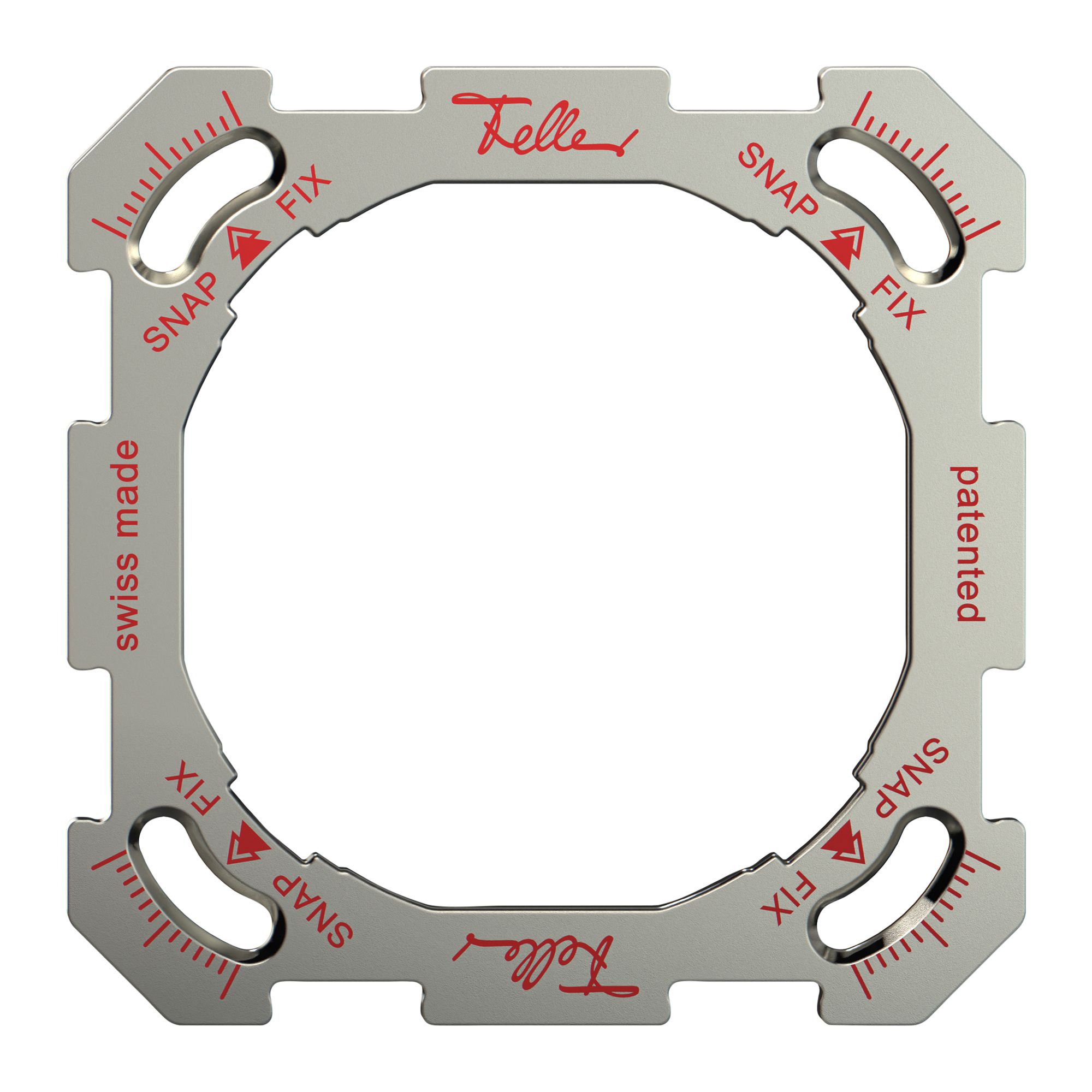 Befestigungsplatte mit SNAPFIX®-Befestigungssystem 1×1 77×77mm