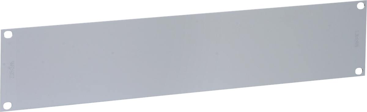 Plaque d'obturation 19" 2UH, gris, couleur: NCS 2502-B