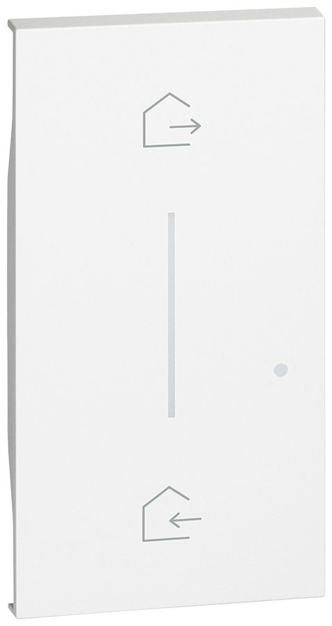 Cache Living Now with Netatmo 2 modules pour commande arrivée/départ blanc