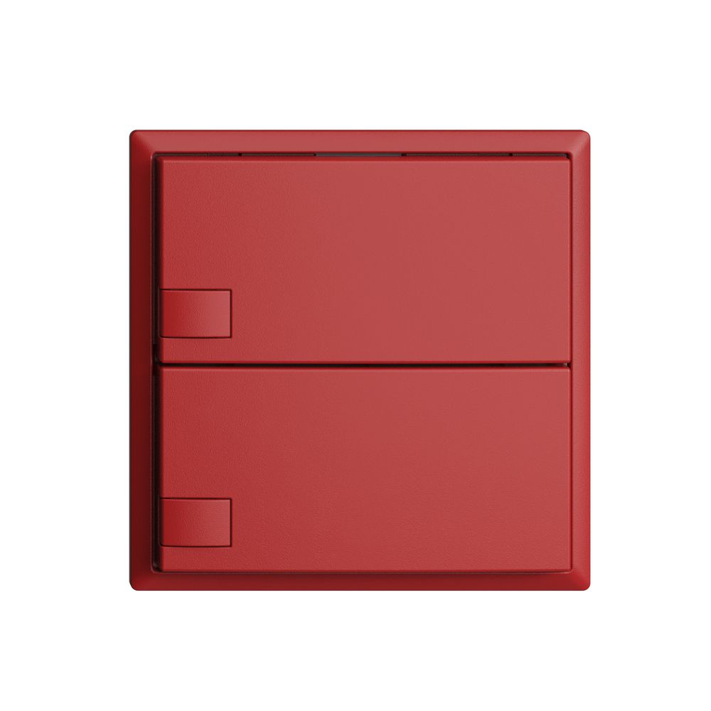 Poussoir ENC KNX 2× EDIZIOdue berry RGB sans LED