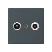 Antennendose kallysto R/TV Bauart A 11dB 2GHz anthrazit