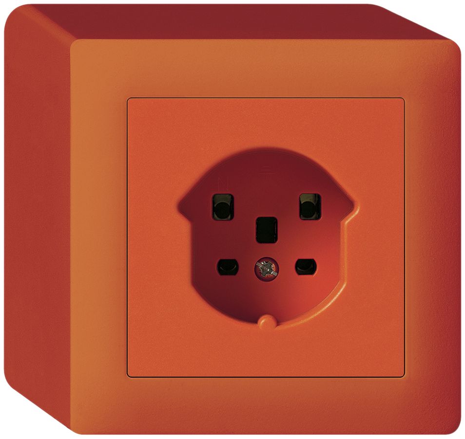 AP-Steckdose HA kallysto Typ 25 mit Steckklemmen orange