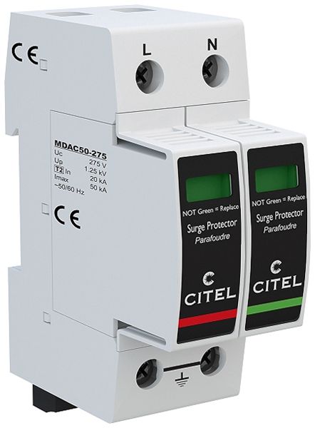 Überspannungsableiter  Citel DAC50S-11-275, Typ 2, 2-polig